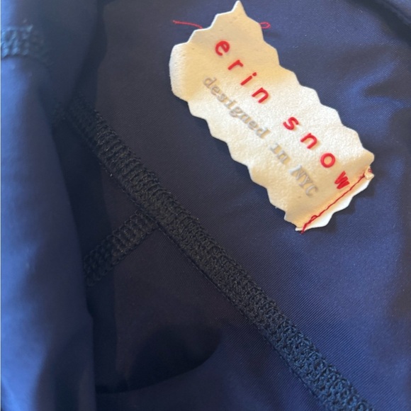 Erin Snow Navy Blue High Waisted Leggings with Zipper Detail XS - Picture 6 of 9